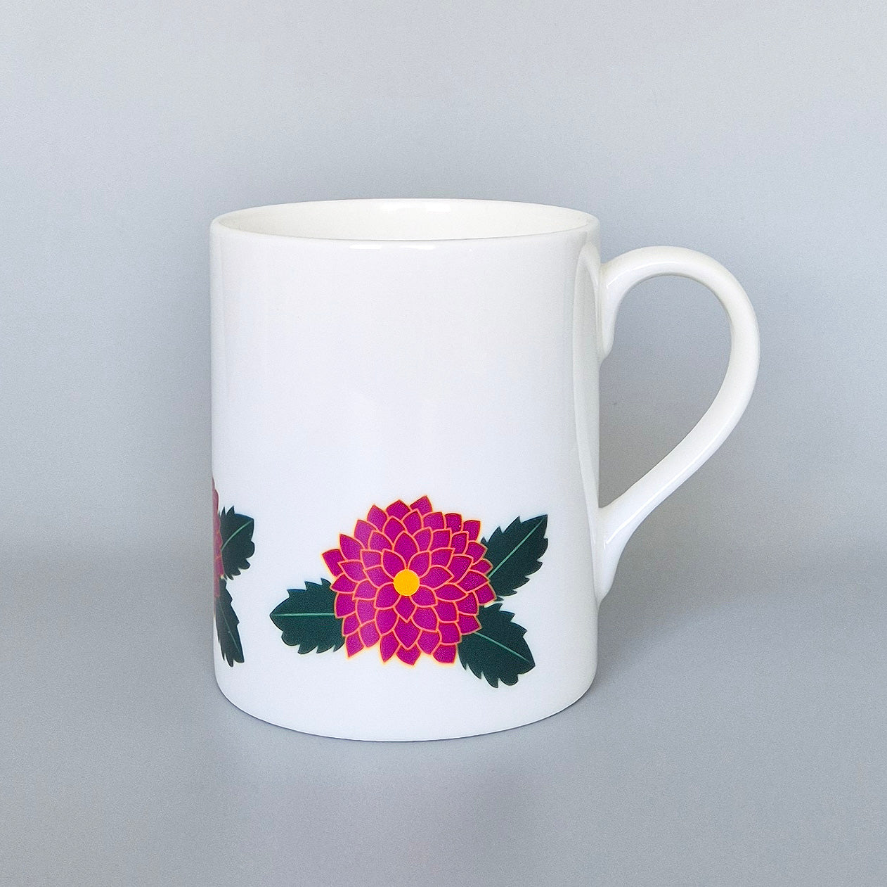 Dahlia bone china mug