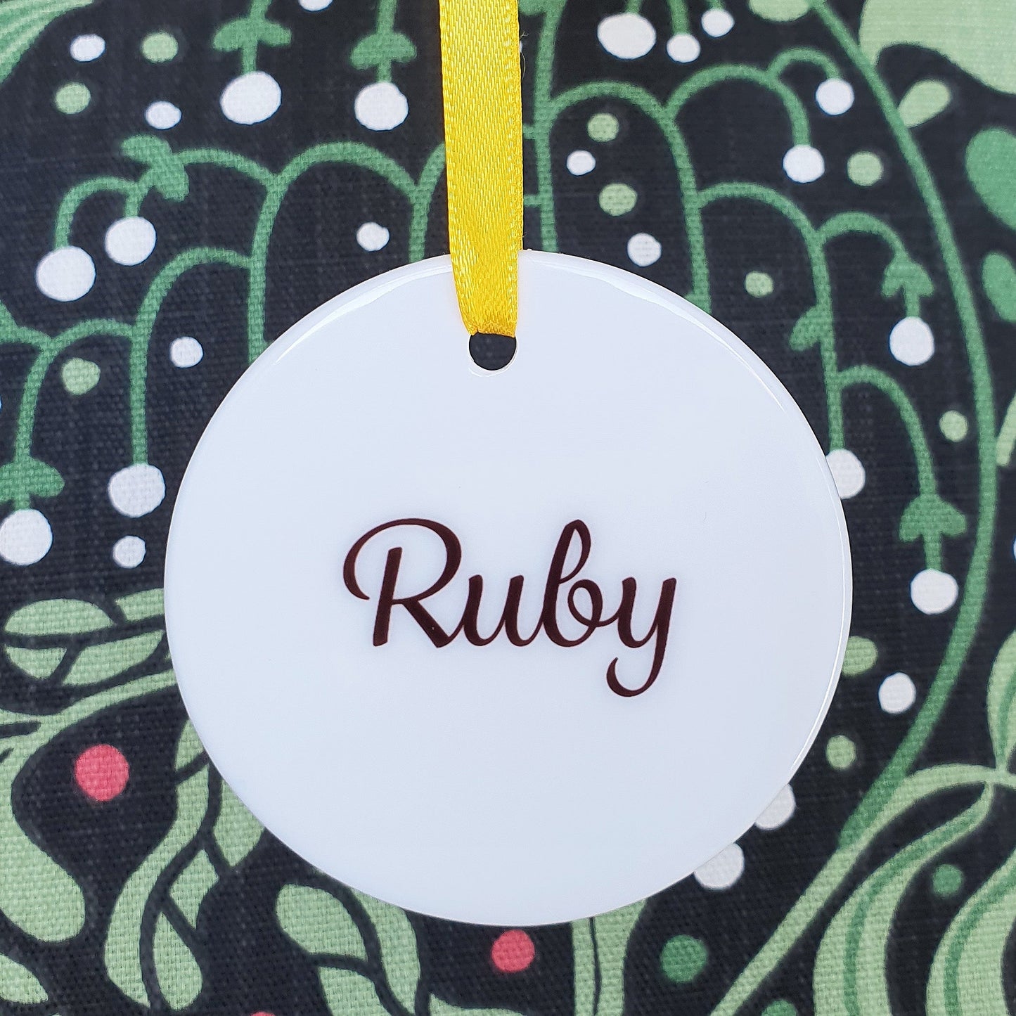 Scottie ceramic hanging decoration with personalisation