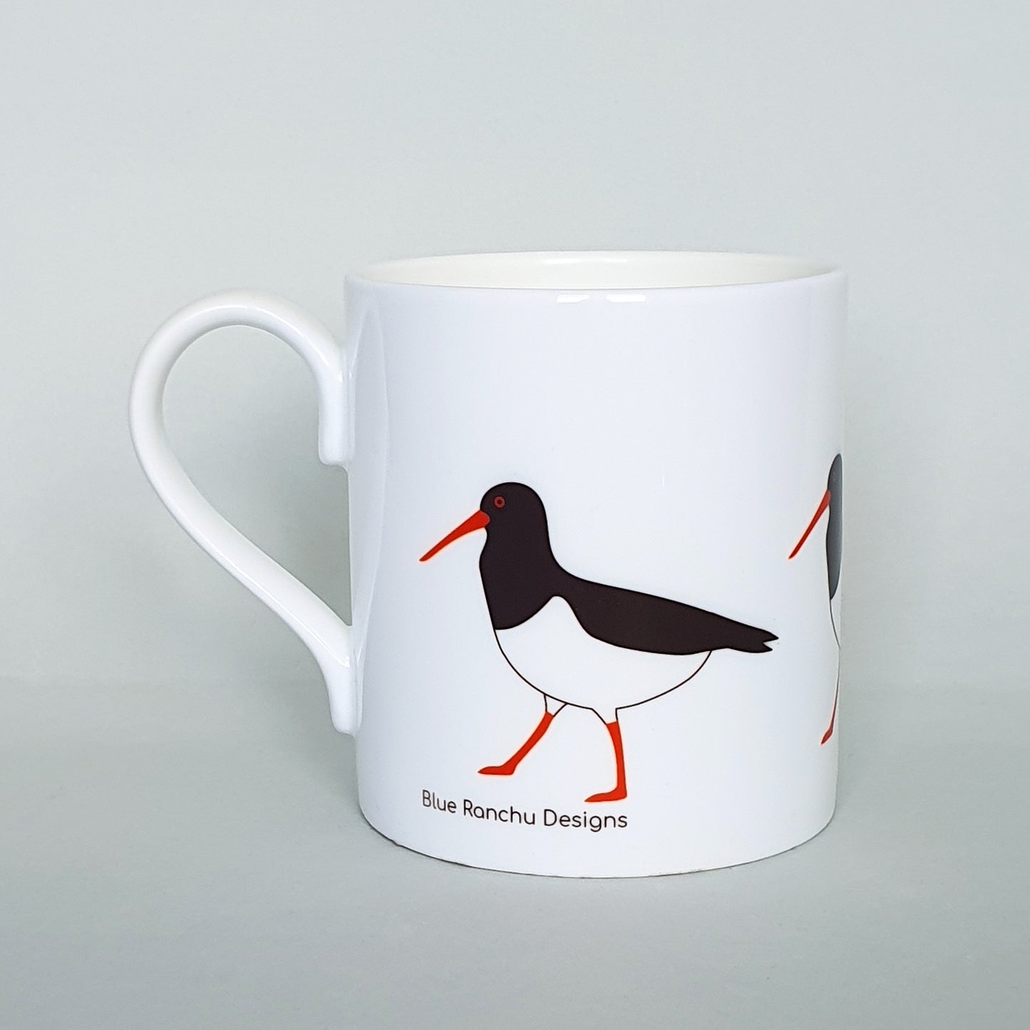 Oystercatcher bone china mug