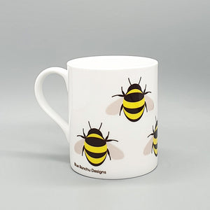 Bee bone china mug