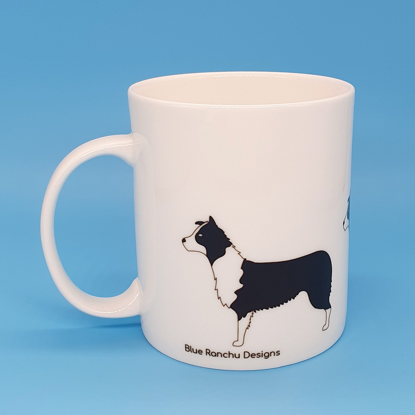 Border Collie Large Bone China Mug