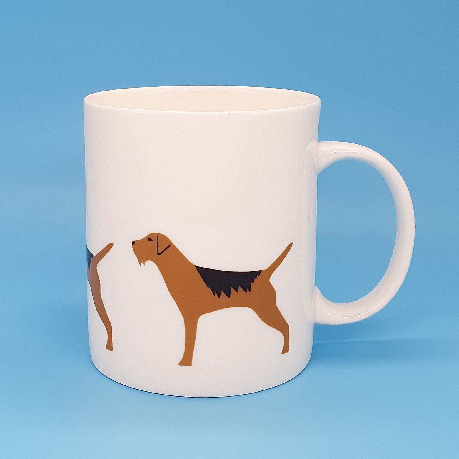 Border Terrier large bone china mug