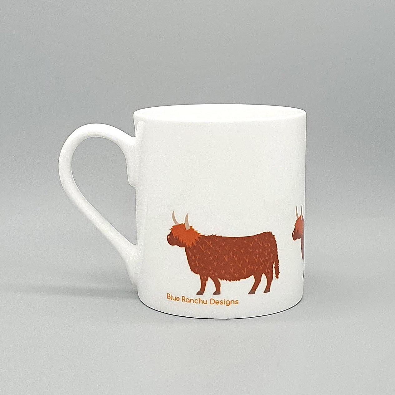 Highland Cow fine bone china mug