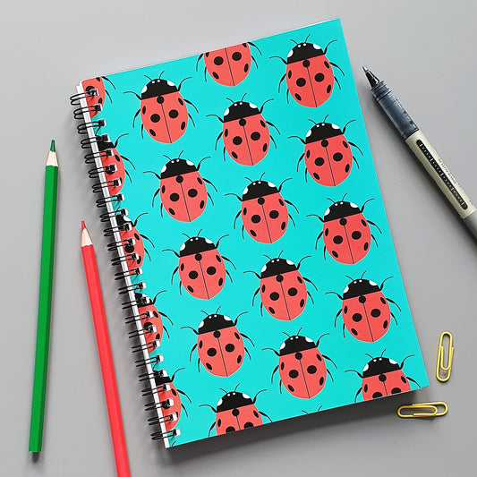 Ladybird A5 wirebound notebook