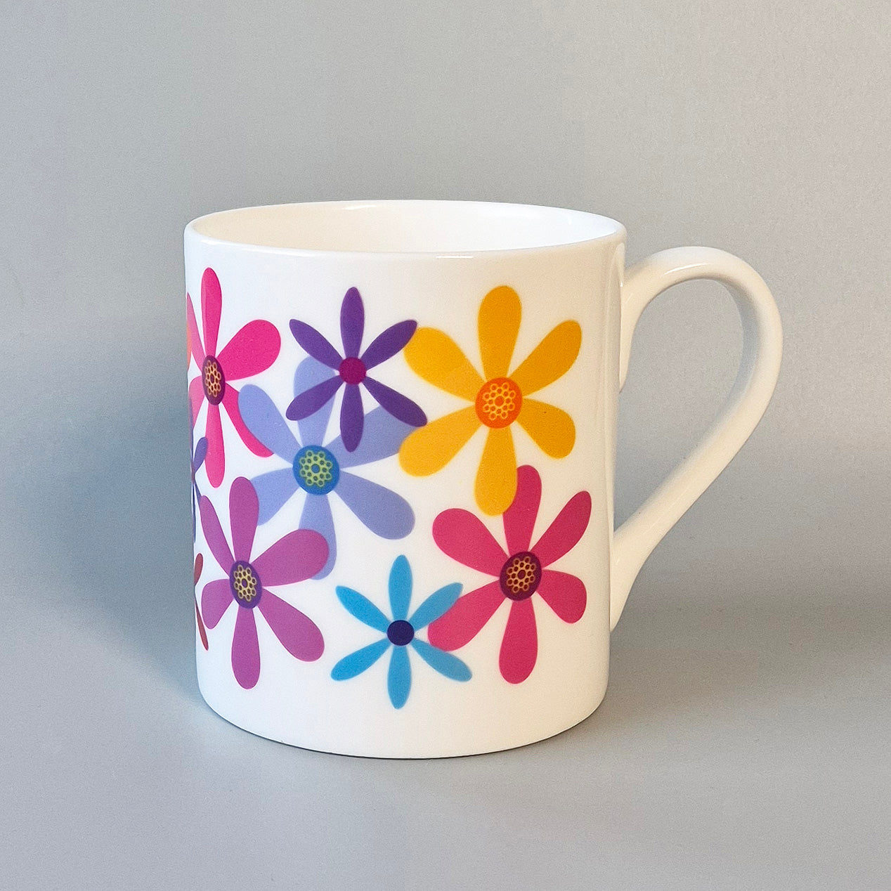 Summer Flowers bone china mug
