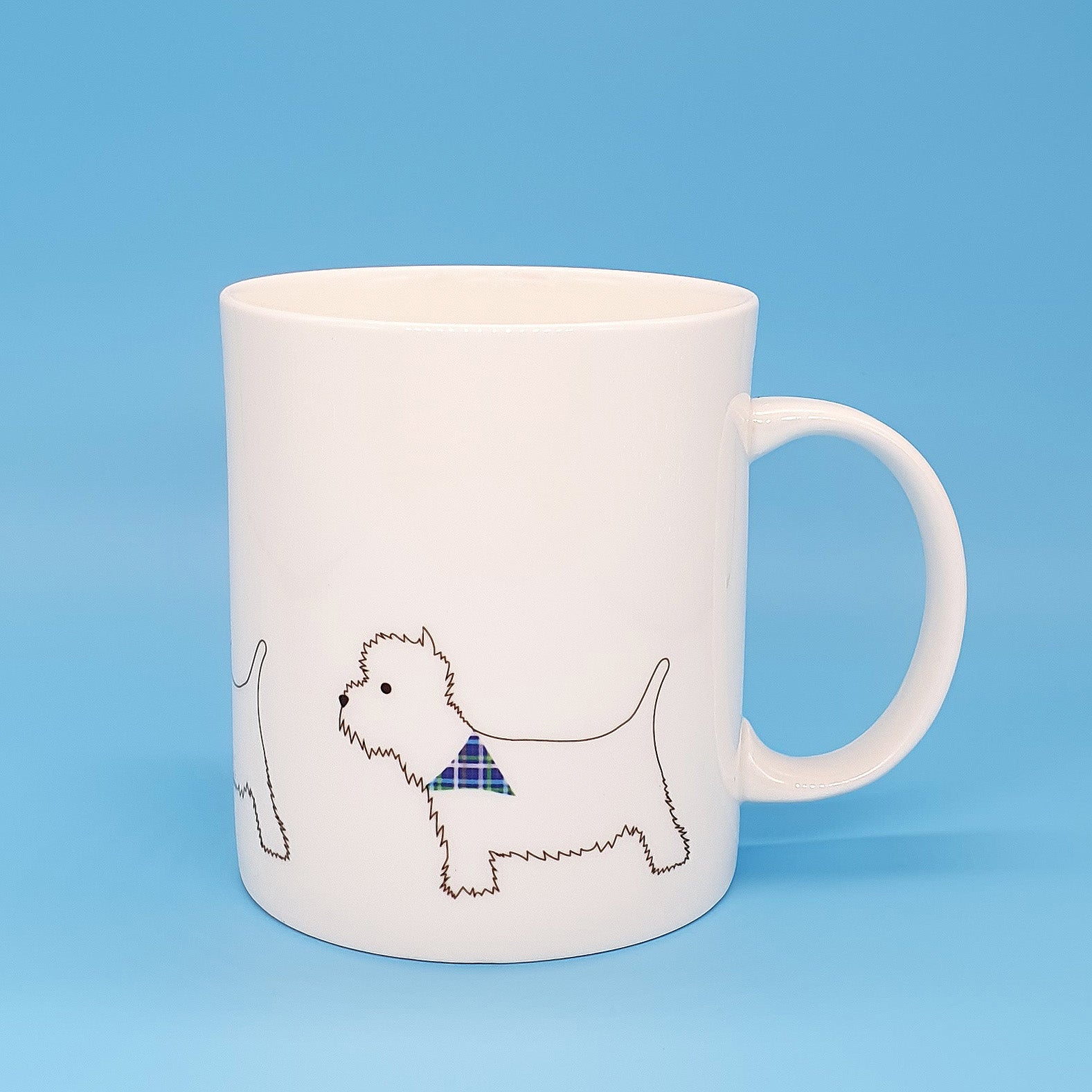 West Highland Terrier Westie large bone mug