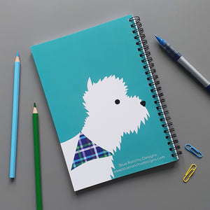 West Highland Terrier (Westie) A5 Wirebound Notebook