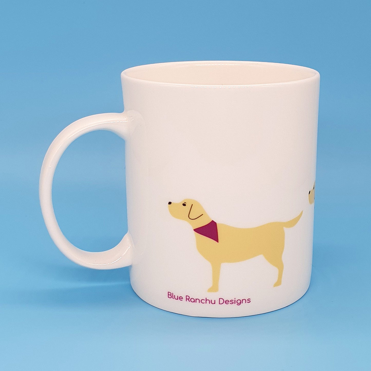 Yellow Labrador Large Bone China Mug