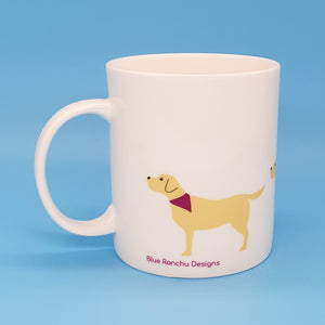 Yellow Labrador Large Bone China Mug