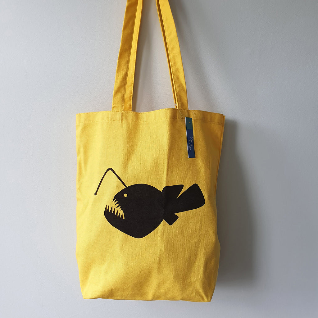 Yellow Angler Fish Tote bag