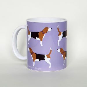 Beagle earthenware mug