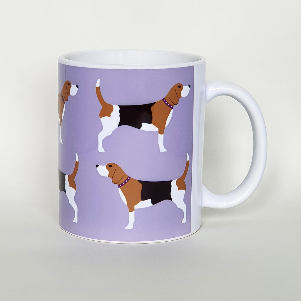 Beagle earthenware mug