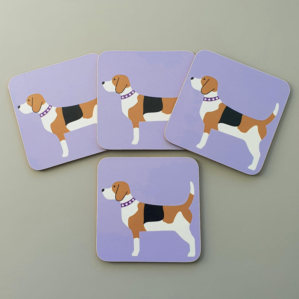 Set of 4 Beagle Coasters
