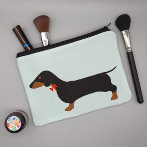 Black & Tan Dachshund Accessories Bag storing makeup