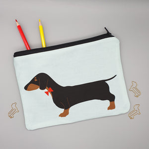 Black & Tan Dachshund Accessories Bag storing stationery