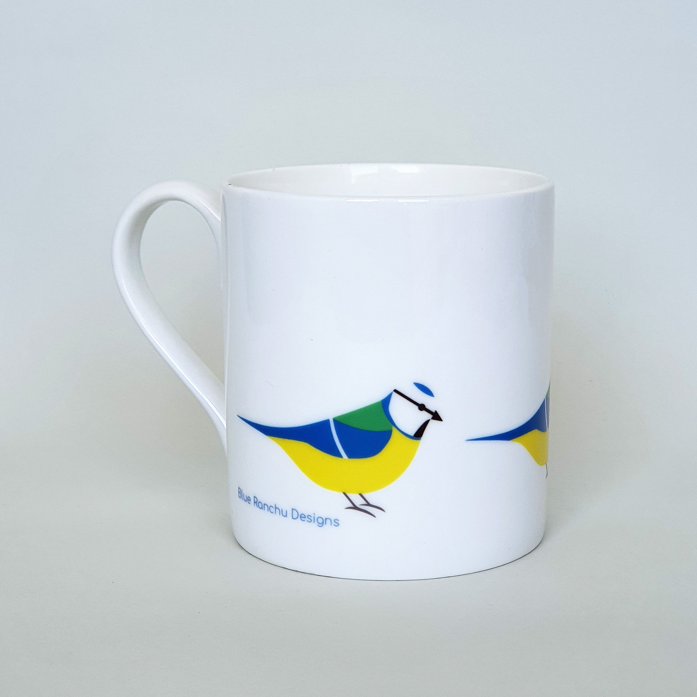 Blue Tit bone china mug
