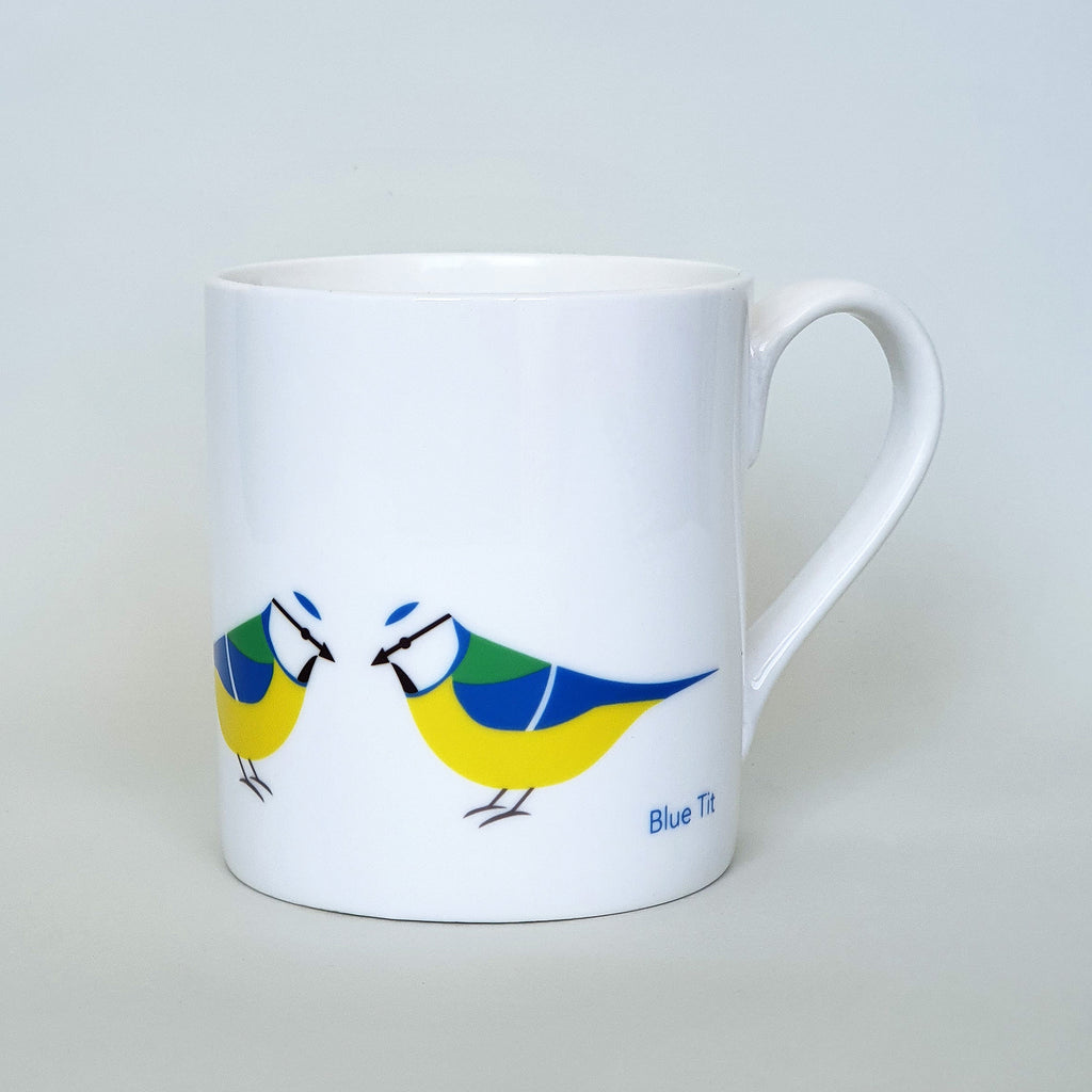 Blue Tit bone china mug
