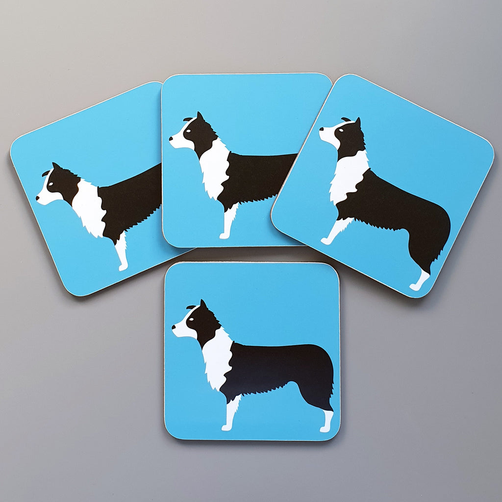 Border Collie Coaster Set of 4