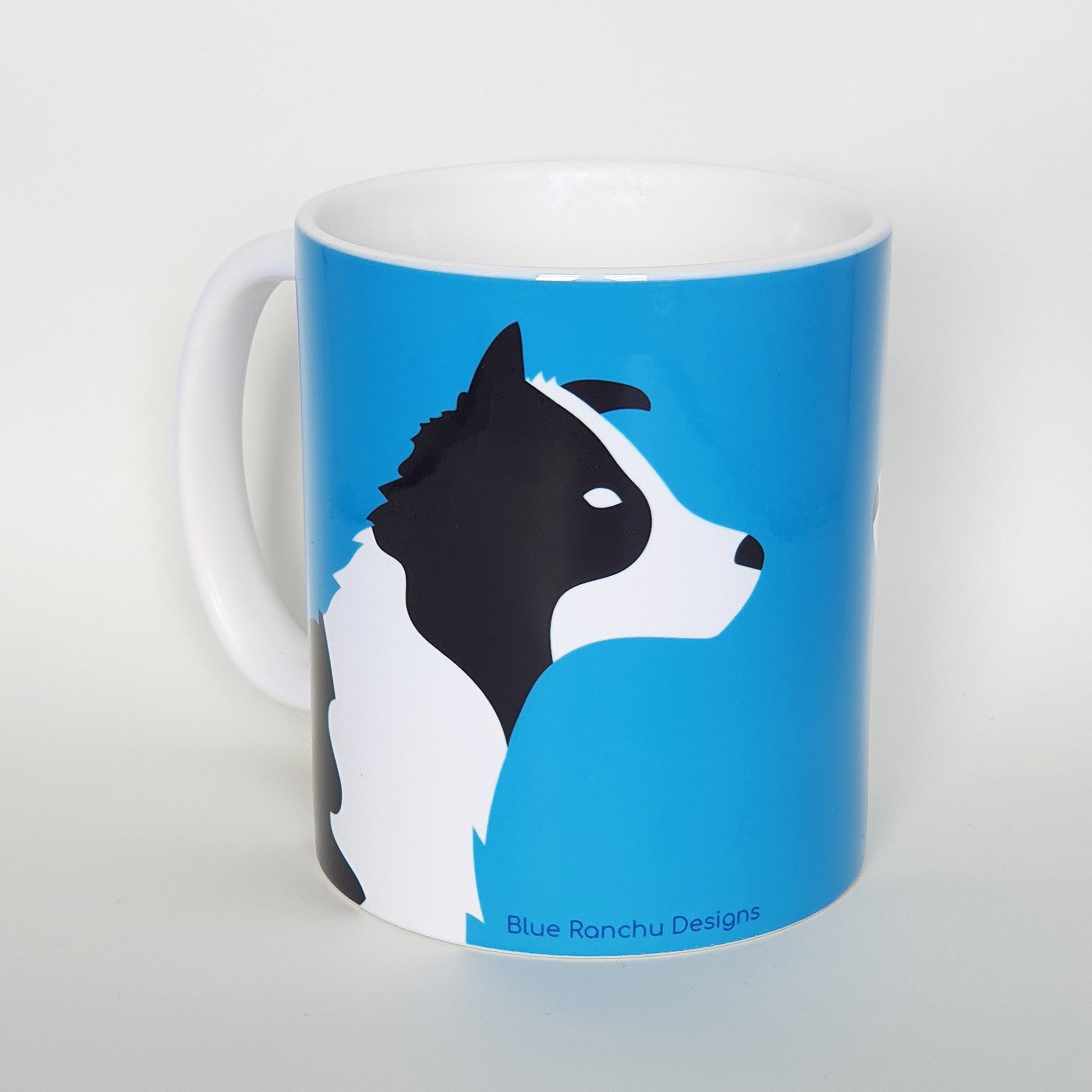 Border Collie earthenware mug