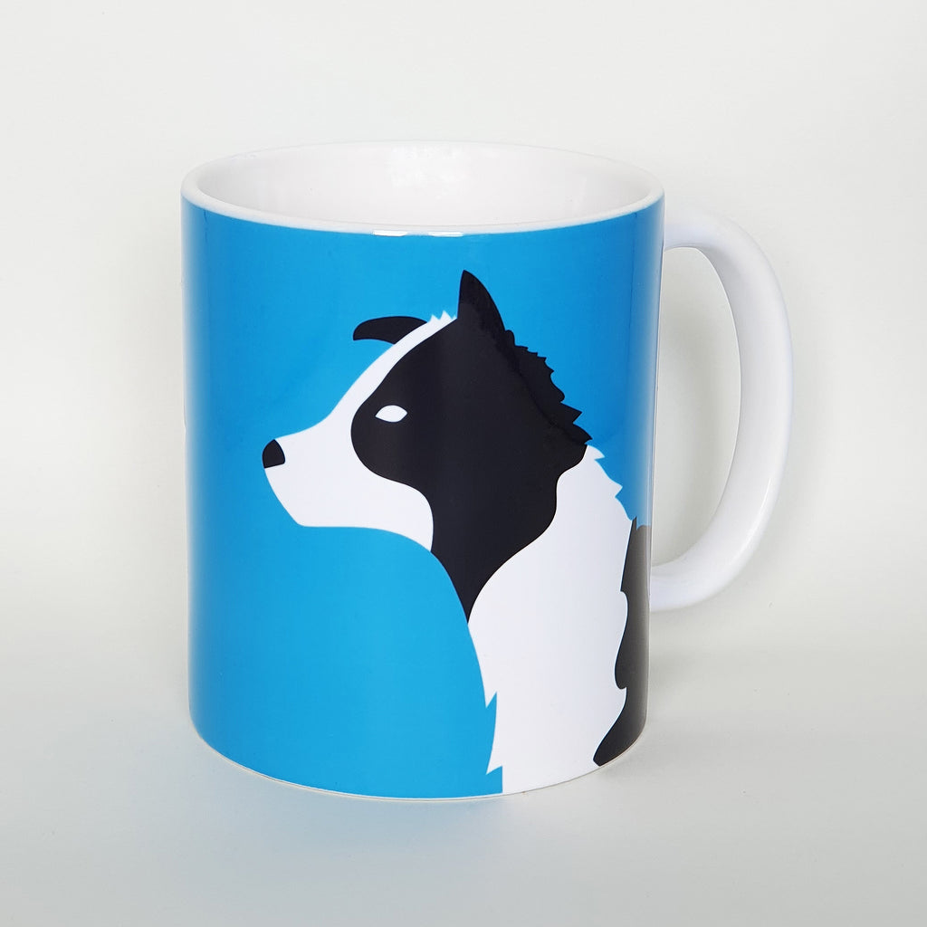 Border Collie earthenware mug