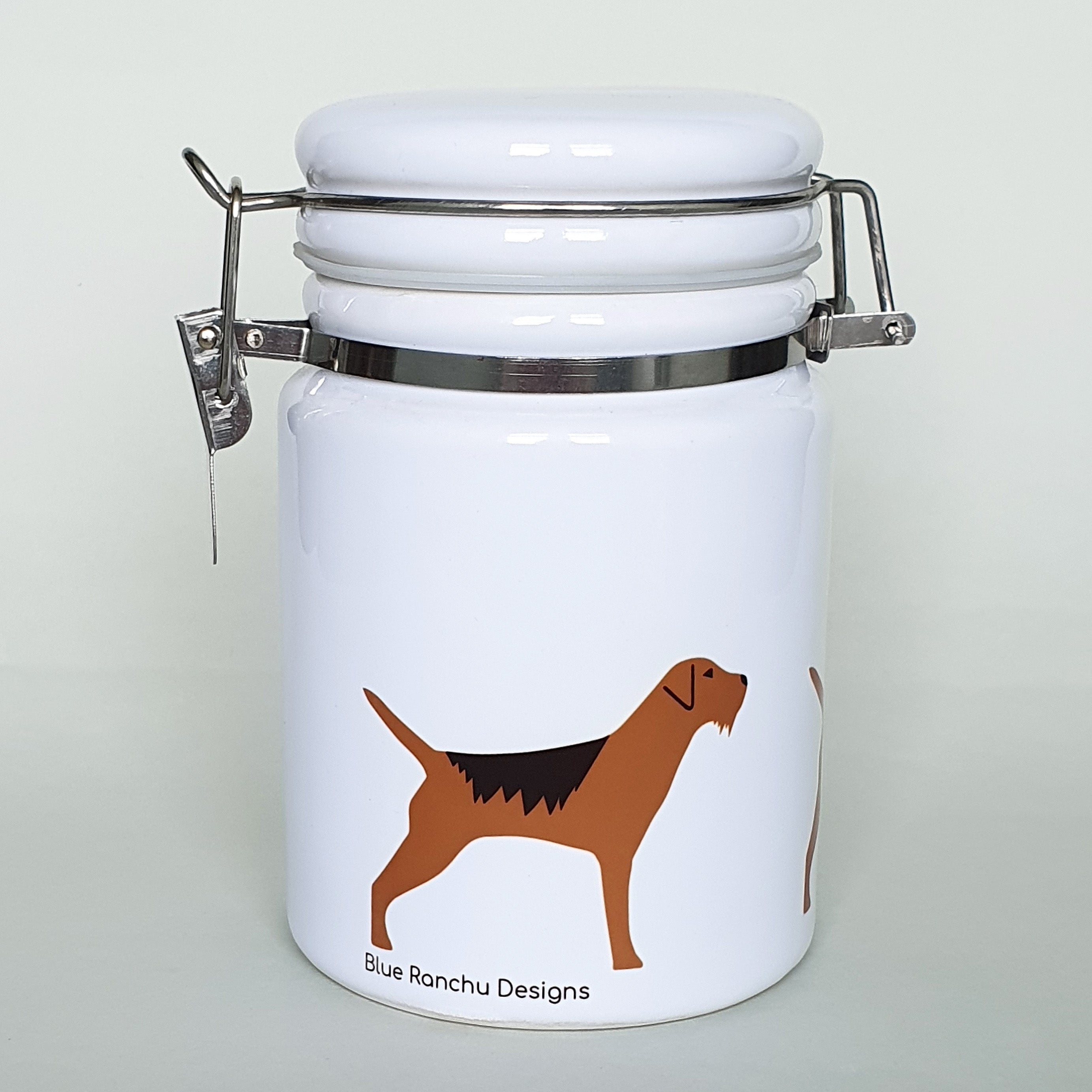 Border Terrier Ceramic Storage Jar