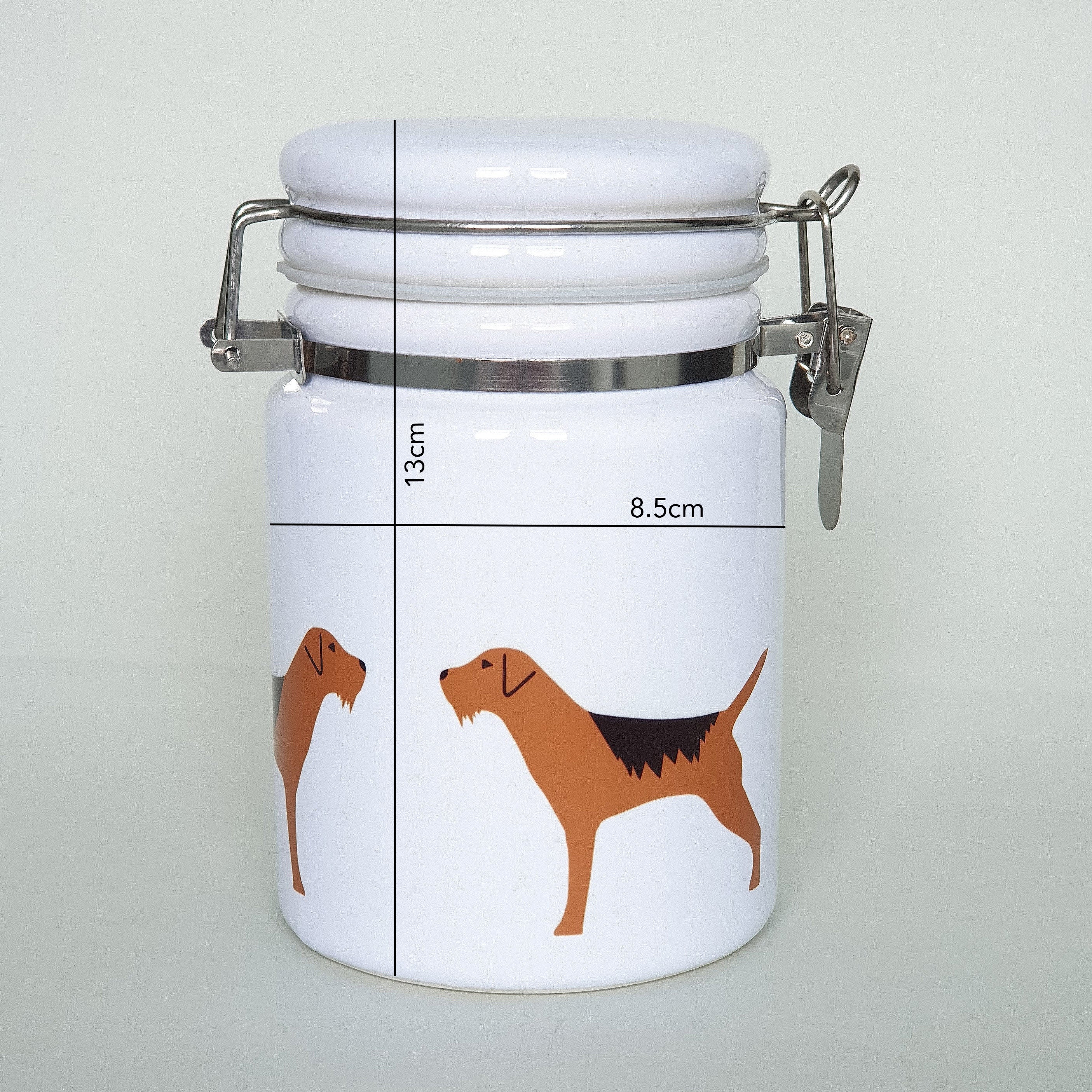 Border Terrier Ceramic Storage Jar