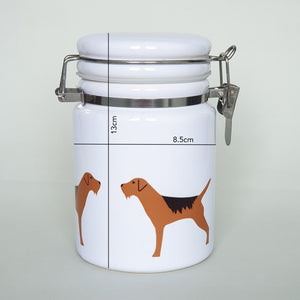 Border Terrier Ceramic Storage Jar