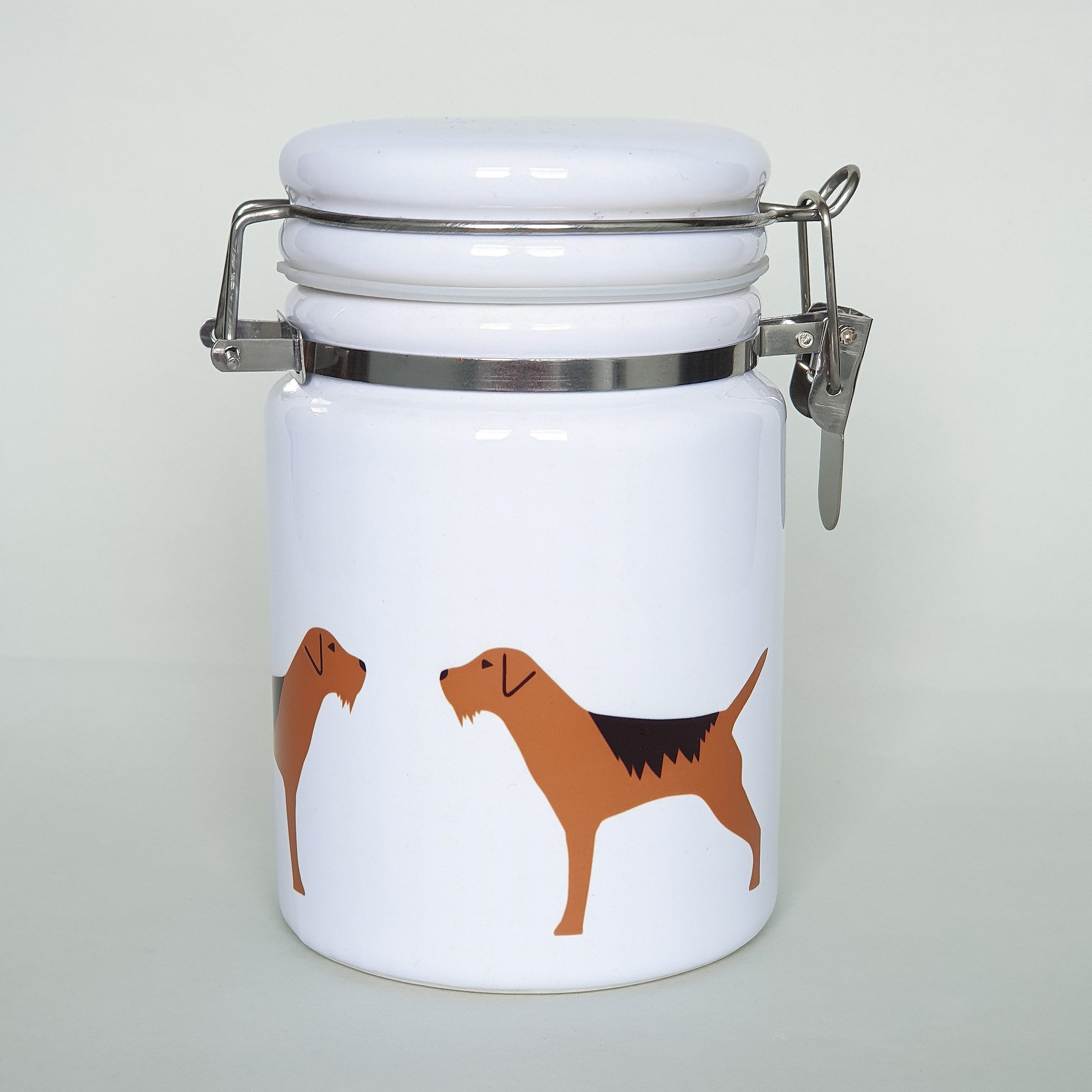 Border Terrier Ceramic Storage Jar