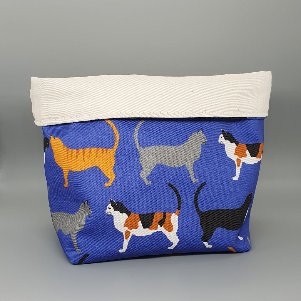 Cats fabric storage basket