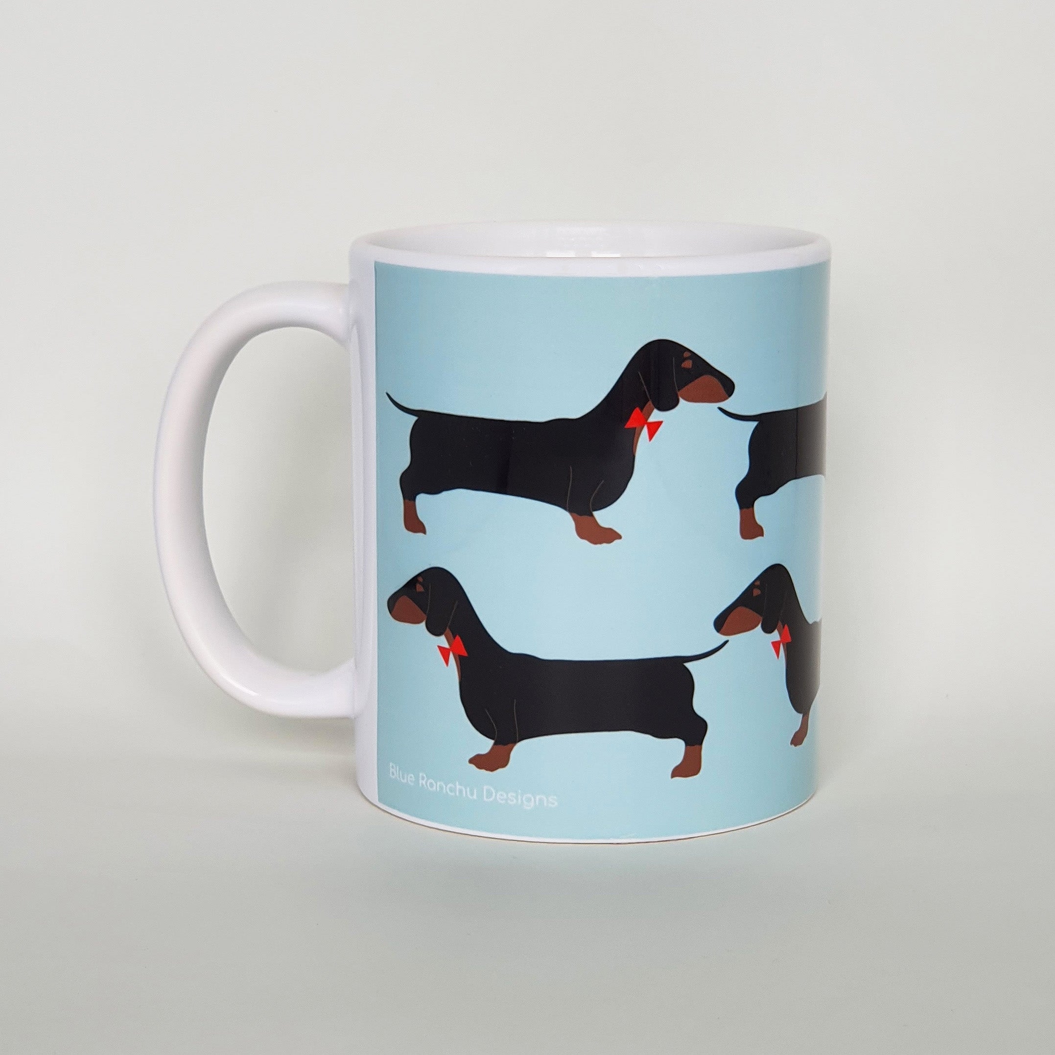 Dachshund earthenware mug