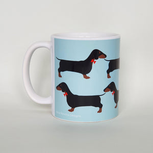 Dachshund earthenware mug