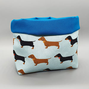 Dachshunds fabric storage basket