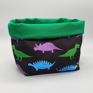 dinosaurs fabric storage basket