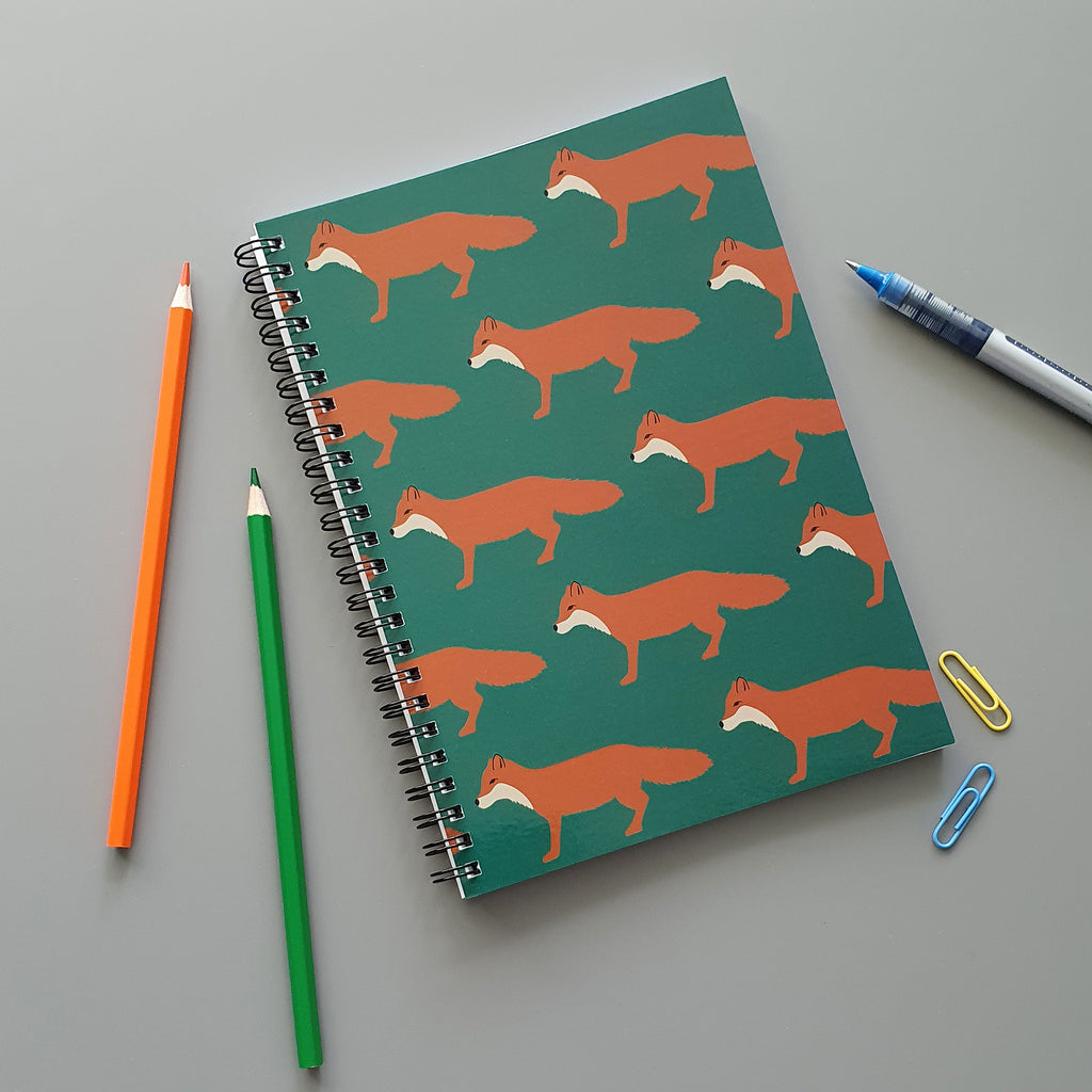 Red Fox A5 wirebound notebook