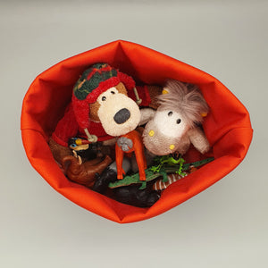 Fox Fabric Storage Basket storing toys