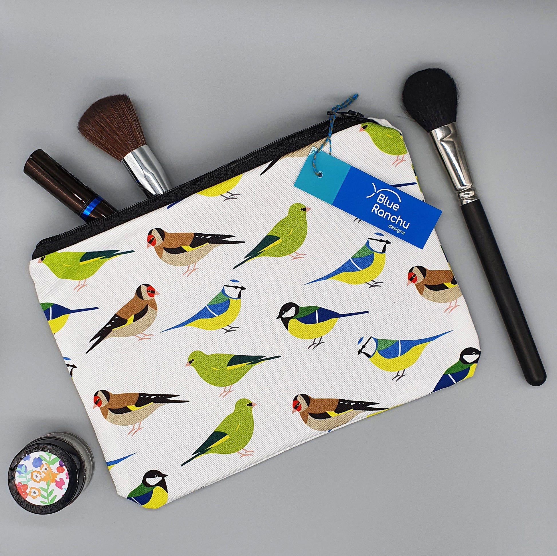Garden Birds make-up bag