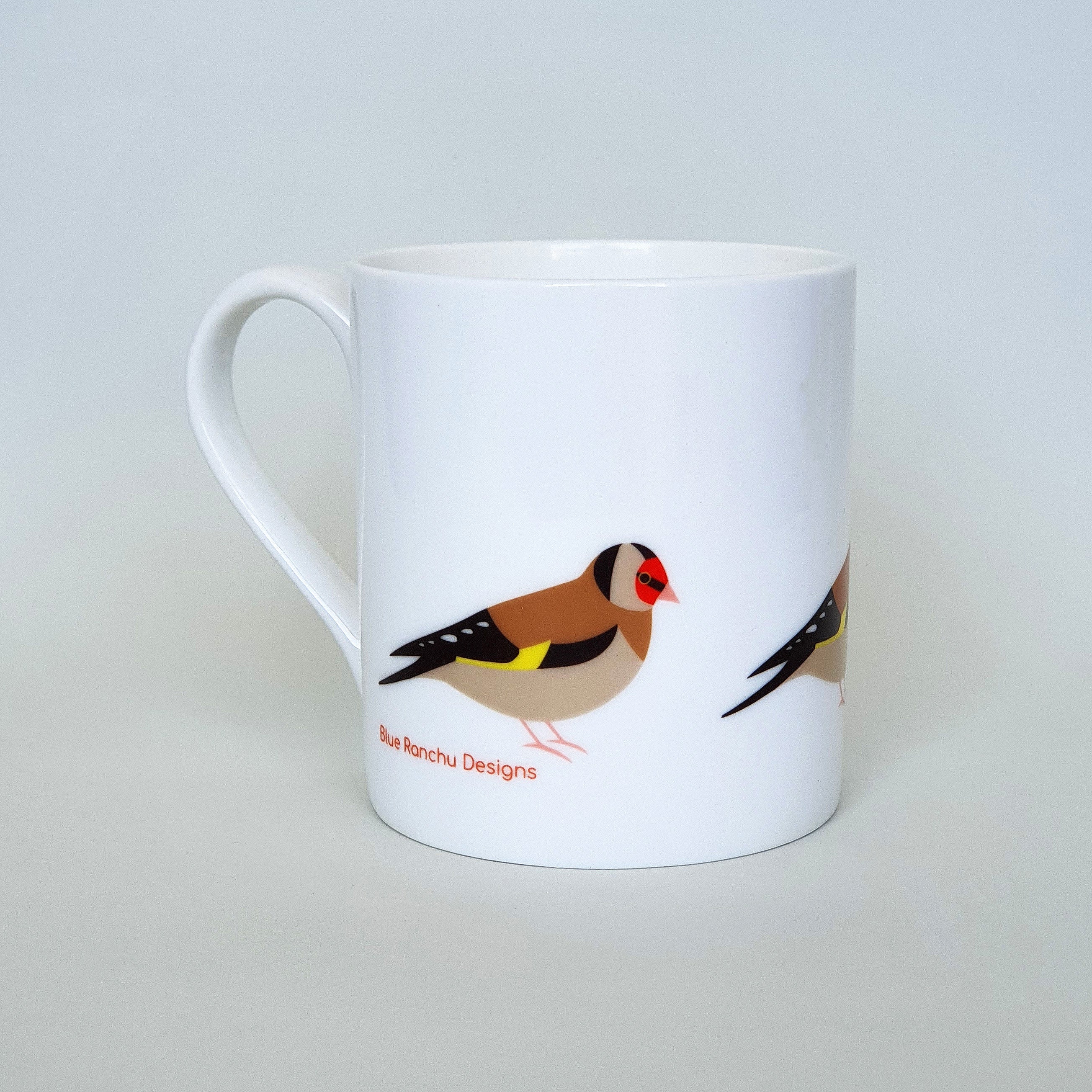 Goldfinch bone china mug