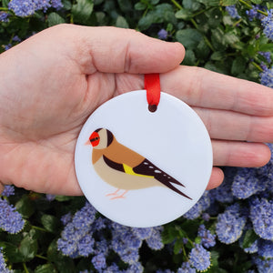 Goldfinch Ceramic Hanging Decoration