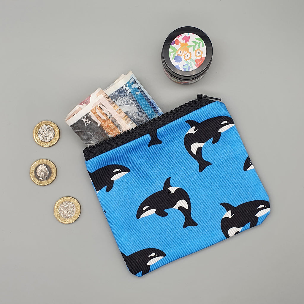 Orca whale purse