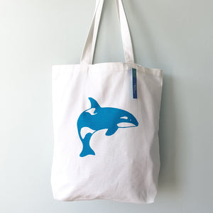 Orca canvas tote bag