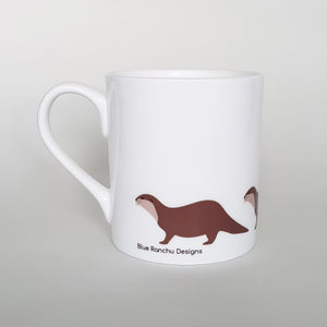 Otter bone china mug