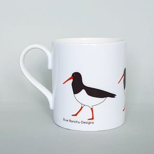 Oystercatcher bone china mug