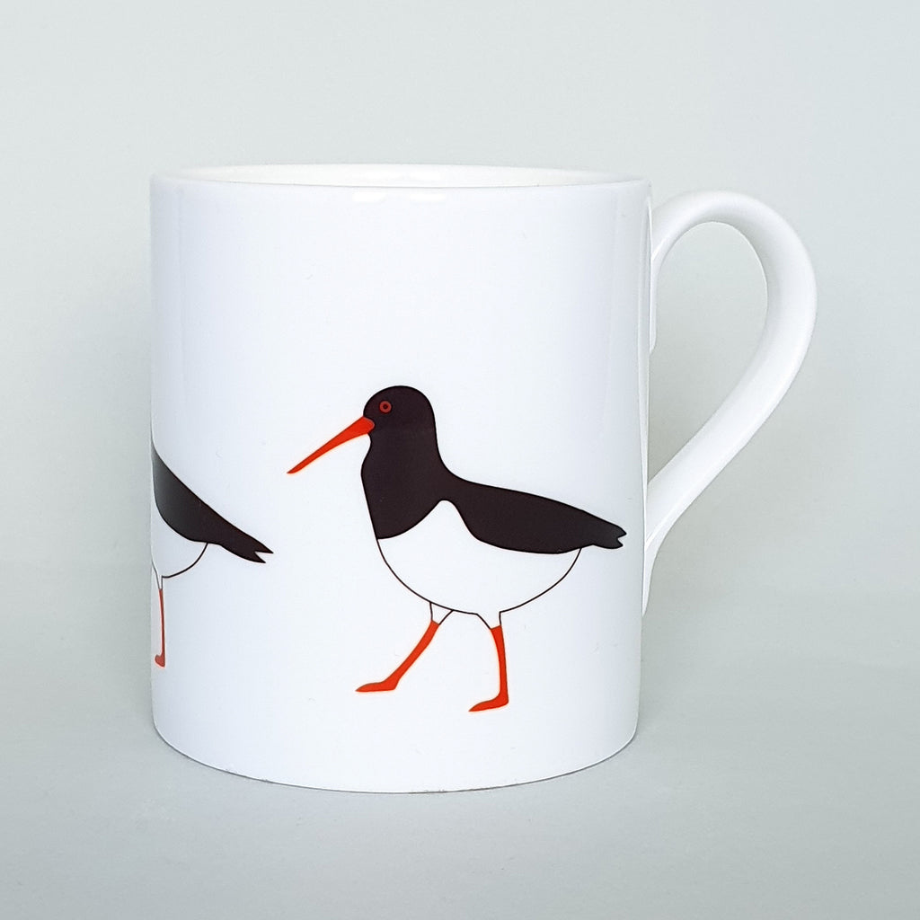 Oystercatcher bone china mug