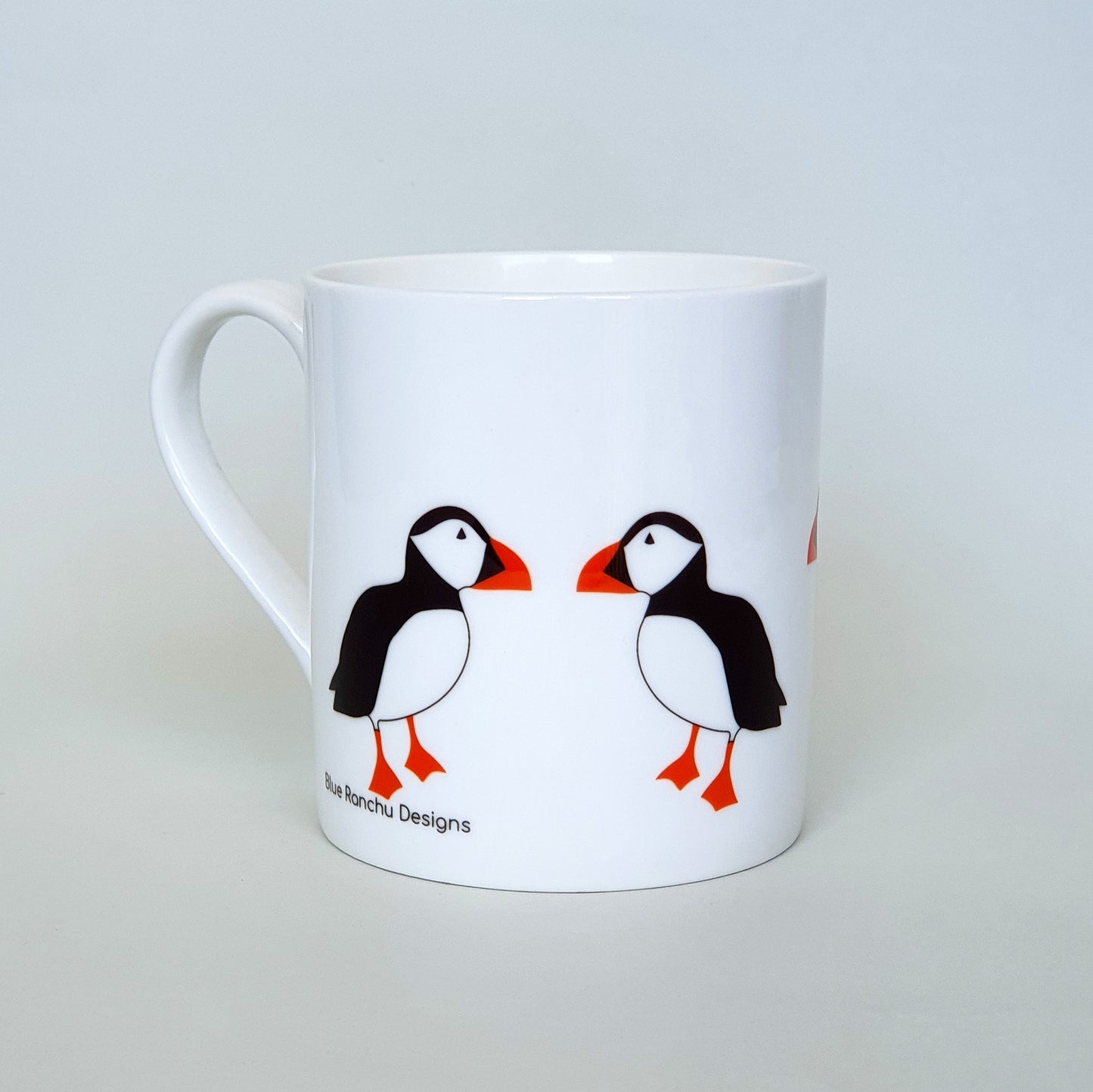 Puffin bone china mug