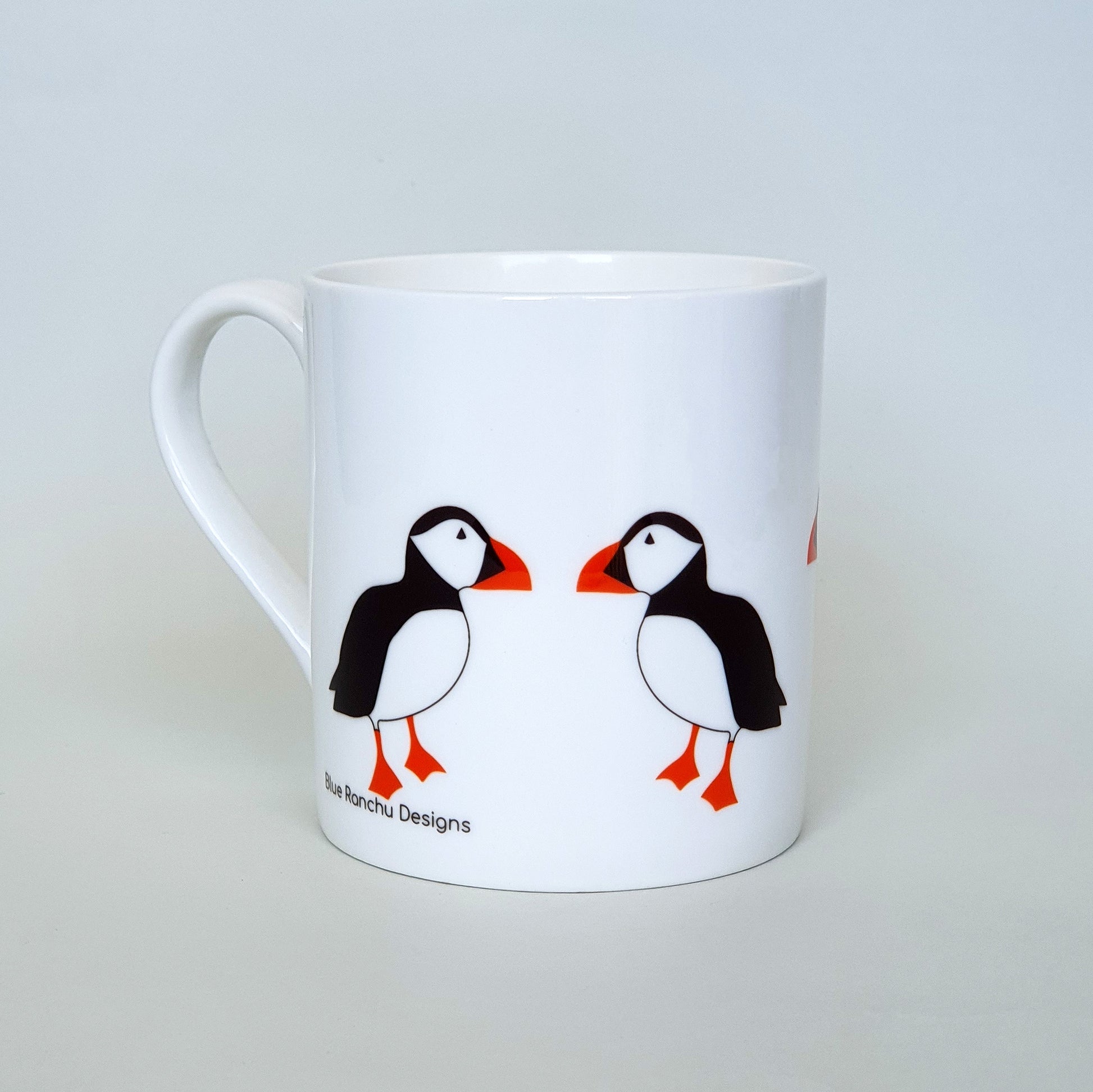 Puffin bone china mug