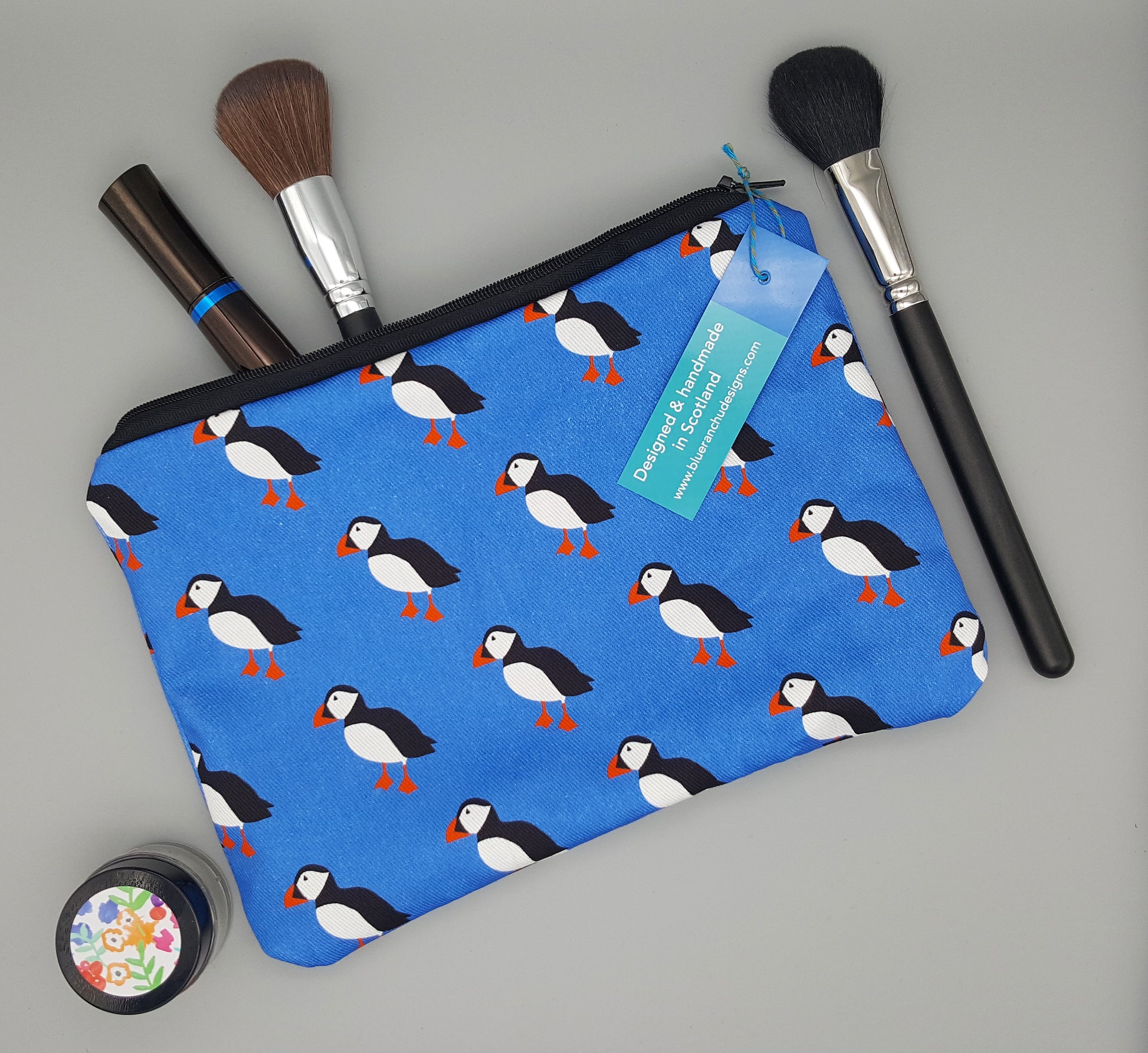 Puffin make-up bag