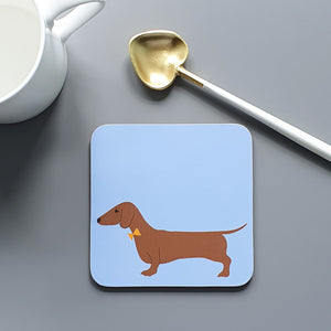 Red Dachshund coaster