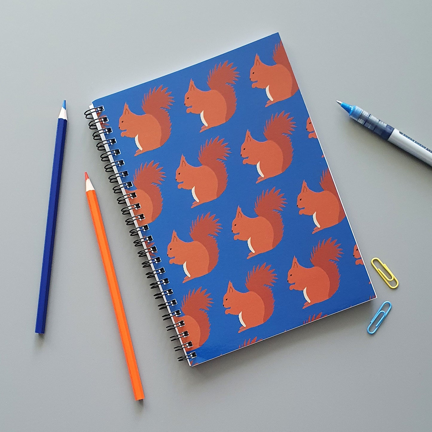 Red Squirrel A5 wirebound notebook