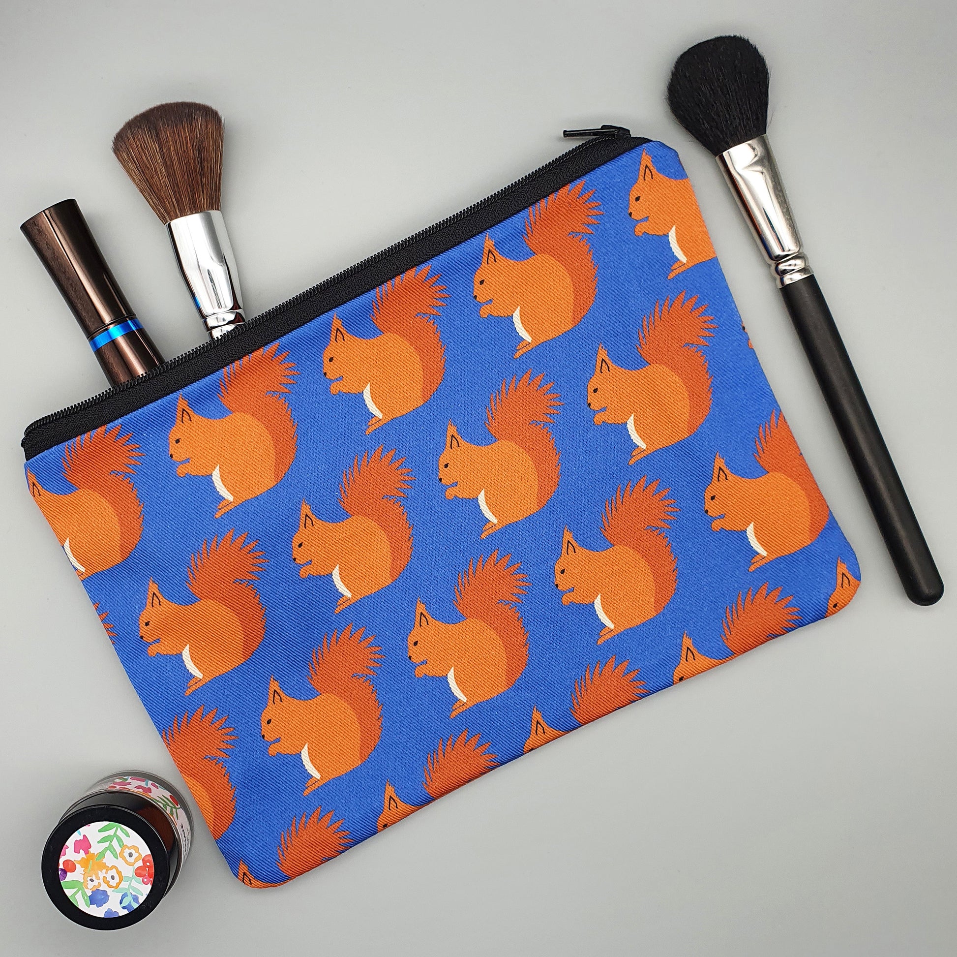 Red Squirrel Makeup Bag