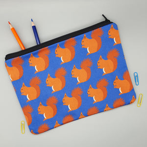 Red Squirrel Pencil Case